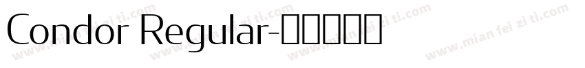 Condor Regular字体转换